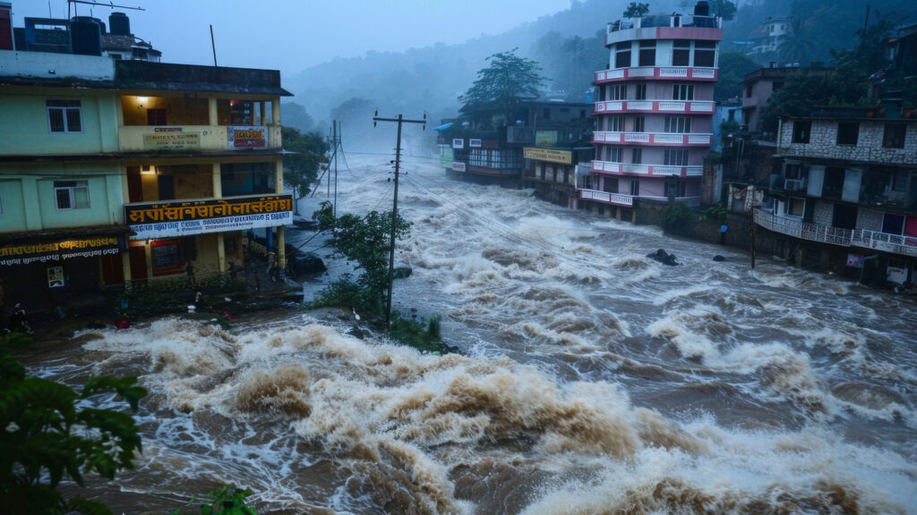 Nepal flood (library pic)